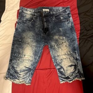 Smoke Rise Blue Jean Shorts 34w